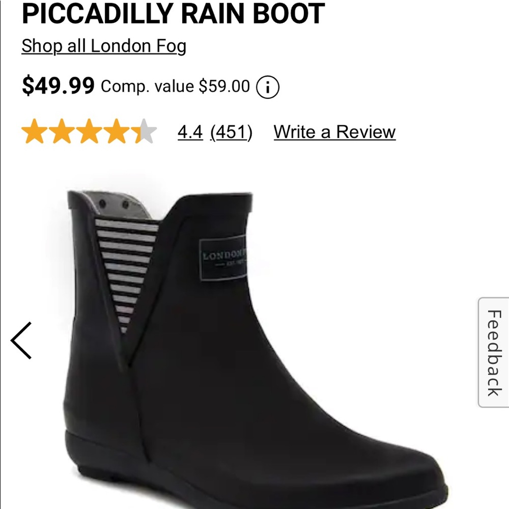 London Fog Rain Boots